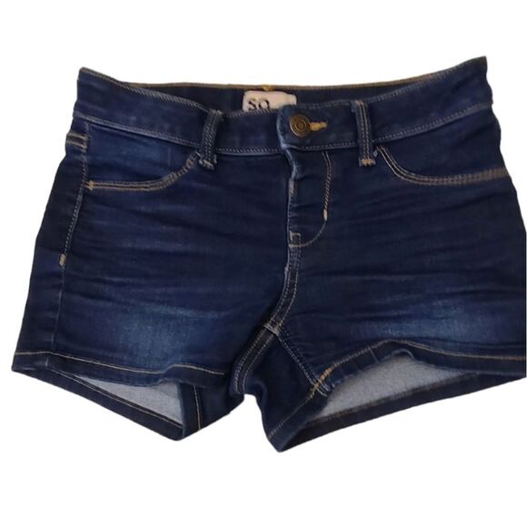 SO Shorts 4-Pocket Denim Frint Zipper Girls sz 12 - Picture 12 of 12